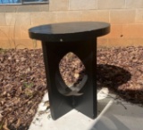 Black Wooden End Table