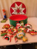 Christmas Hat Box and Christmas Decorations