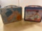 Vintage Hooters Lunch Box with Thermos / Vintage American Flag Lunch Box