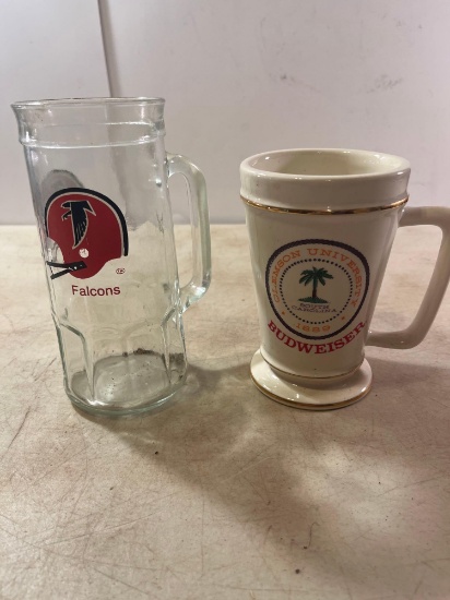 Glass Falcons Mug / Budweiser Clemson University Mug
