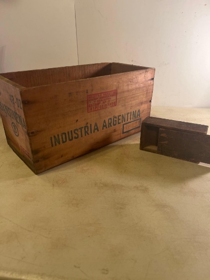 Sansinena Corned Beef Wooden Box , Wooden Box Top Slides