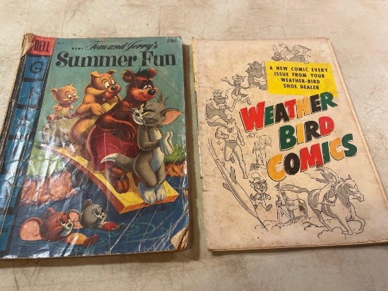 1956 No 3 MGM Tom and Jerry Summer Fun Comic Book / 1958 No 1 Weather Bird Comic Book