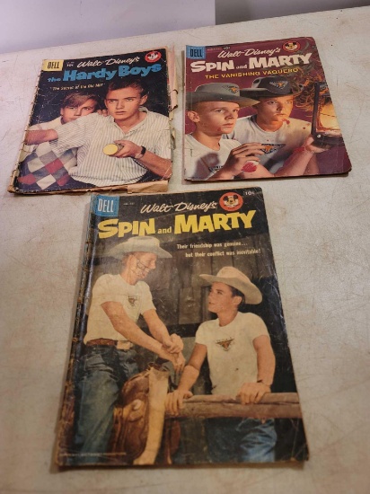3 Vintage Walt Disney 1957-1958 Comic Books