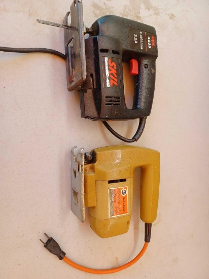1 Skill Jigsaw and 1 Black and Decker Jigsaw