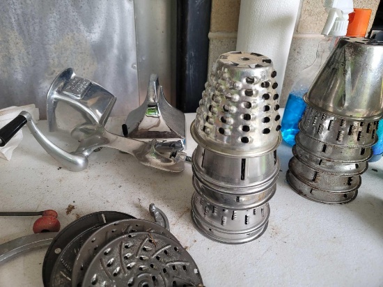 Various Metal Cutters, Graters, Slicers and Etc.