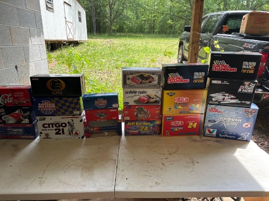 19 Racing Champions, Elite, Coca-Cola Pepsi, Empty Car Boxes