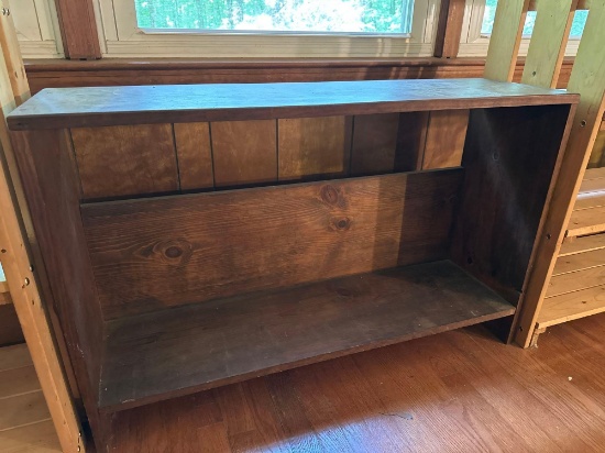 2 Shelf Wooden Bookcase