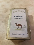 Vintage Camel Special Lights Tin Box With Matches