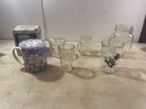 Mug with Lid Coaster, Tom and Jerry Glass Cup, Glass Cups , Etc