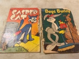 1958 Casper Cat Comic Book / 1955 No 41 Bugs Bunny Comic Book