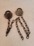 2 Vintage Locks, No Keys