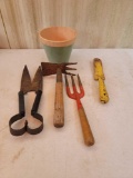 Garden Tools and Flowerpot
