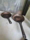 2 Vintage Metal Frying Pans