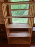4 Wooden Open Back Shelf / Bookcase