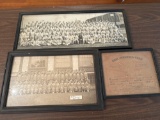 2 Graduate Photos In Frames Antique Certificate In Frame