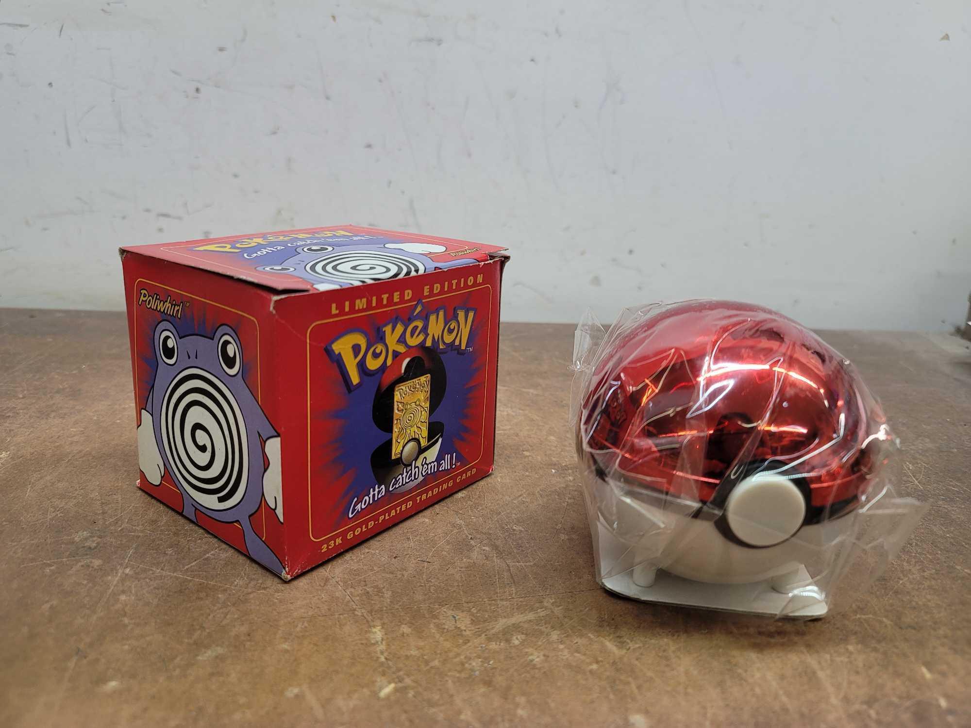 1995 Pokemon Poliwhirl Poke-ball With 23K Gold | Proxibid