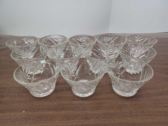 12 Glass Dessert/Fruit Bowls