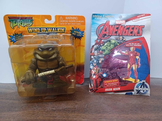 Teenage Mutant Ninja Turtles Action Figure and Marvel Avengers Iron Man Model Kit
