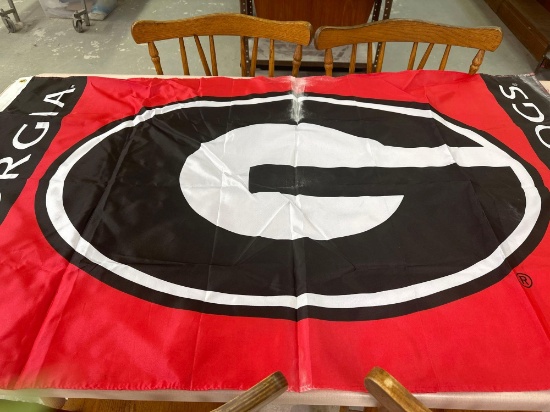 Large Georgia Bulldogs Flag