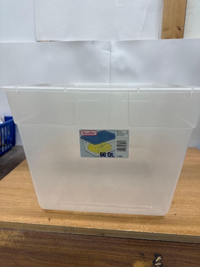 56 Quart Sterile Clear Tote
