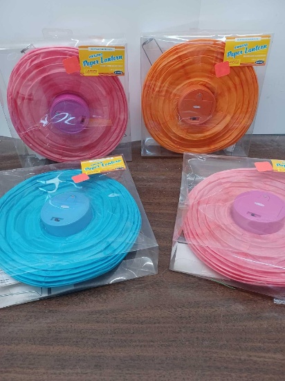 4 Old Navy Paper Lanterns