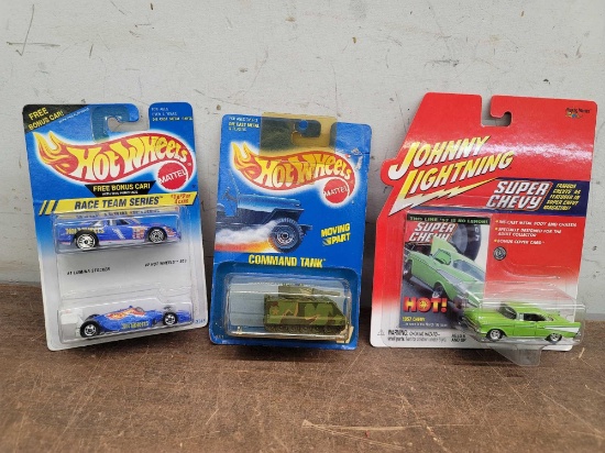 2 Hot Wheels and 1 Johnny Lightning