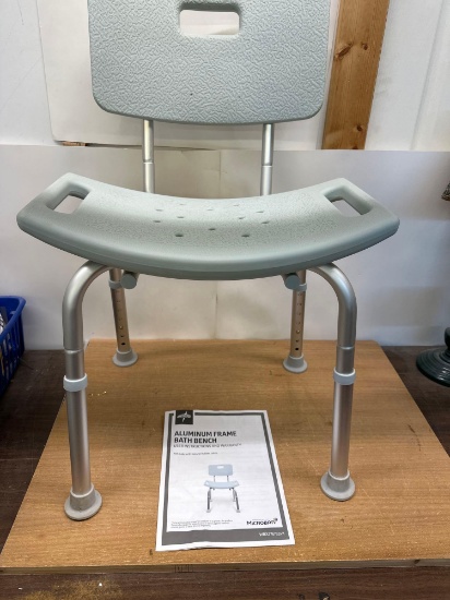 Medline Aluminum Frame Bath Bench