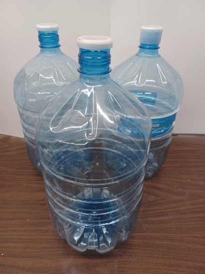 Three 4 Gallon Water Bottles