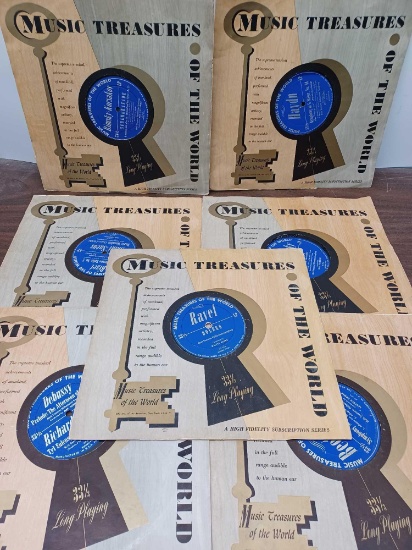 7 Music Treasures of the World 33 RPM Records