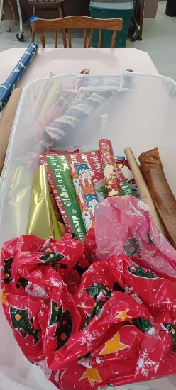 Assorted Wrapping Paper and Tote