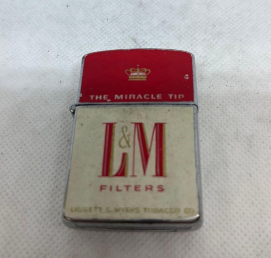 Vintage L and M Filters Tobacco Company Lighter