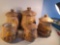 Arnels Vintage Mushroom Canister Jar Set
