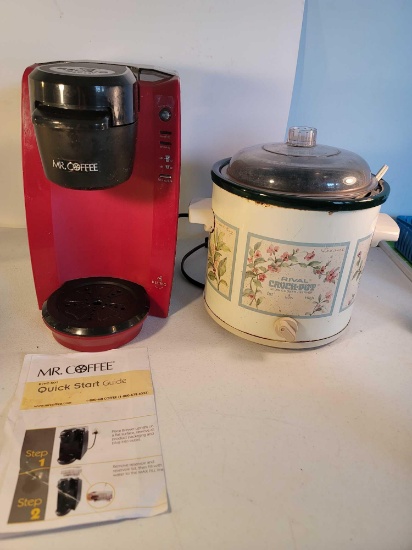 Mr. Coffee Keurig Coffee Maker and Rival Crock-Pot Slow Cooker/Server