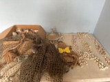 Sea Shell Lot , Sea Shell Decor , Hanging Mesh, Etc