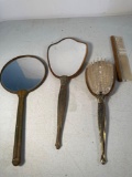 Vintage Vanity Dresser Set-Mirrors, Brush, Comb