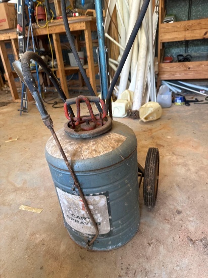 Vintage Cart Sprayer on Wheels