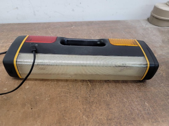 Emergency Flashlight Bar Yellow/Red Flashing Lights AC/DC with Cord
