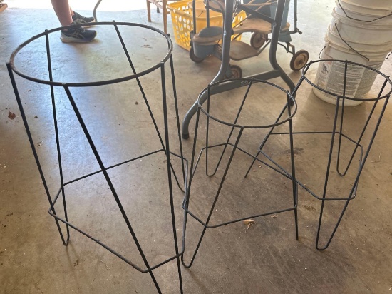 3 Metal Plant Stands