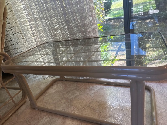 Glass / Metal Coffee Table