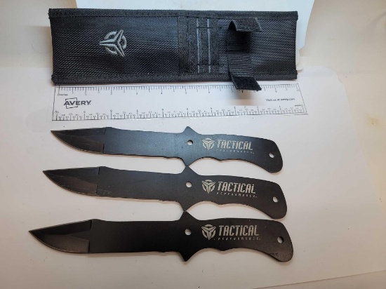 Tactical Performance Throwing Knives and Sheath