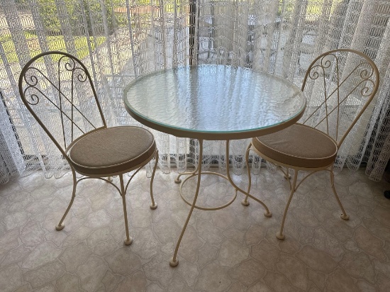 3 Pc Cafe Table With 2 Chairs