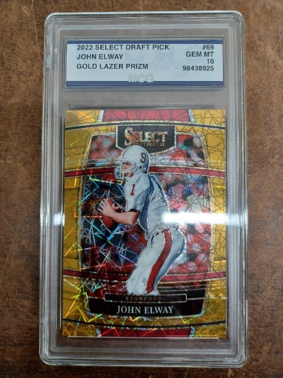 2022 Select Draft Pick John Elway Graded Card