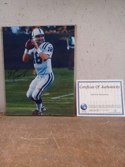 Peyton Manning Autographed Picture with Certificate of Authenticity
