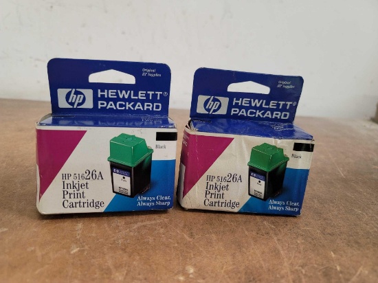 Two HP 516 26A Inkjet Print Cartridge
