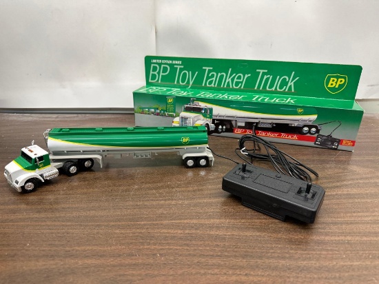1992 Collectable BP Toy Tanker Truck With Remote Control