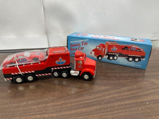 1995 Collectable Amoco Toy Race Car Carrier