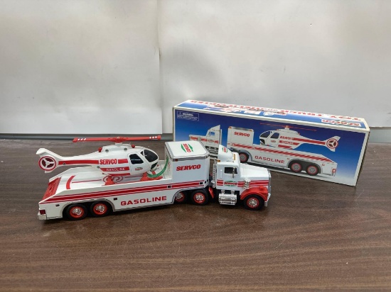 1996 Collectable Servco Toy Truck and Helicopter