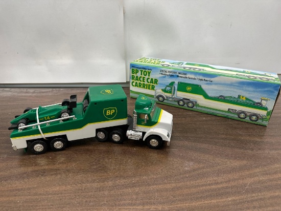 1993 Collectable BP Toy Race Car Carrier with Car