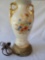 Vintage Table Lamp Orange Blue Decor with harp