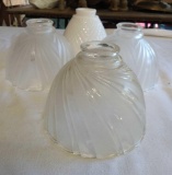 Lamp Shades Globes-Lot of 4